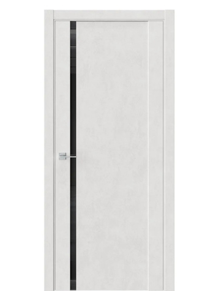 Двери WestStyle F30 Бетон лайт /Чёрное Lacobel  ДО