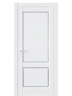 Двери WestStyle  LVT 3 Emlayer Белый/ Белое Сатинат ДО