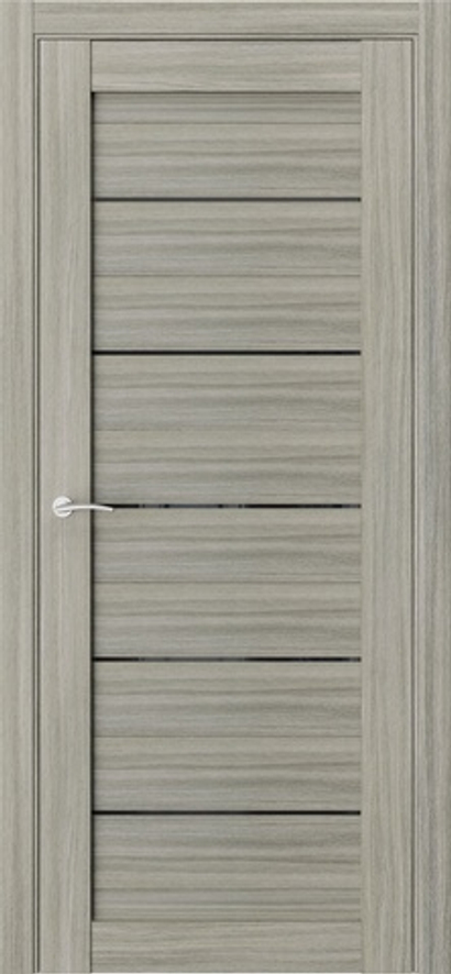 Межкомнатные двери WestStyle "Q12" (RE6) Дуб скальный/Черное лакобель ДО