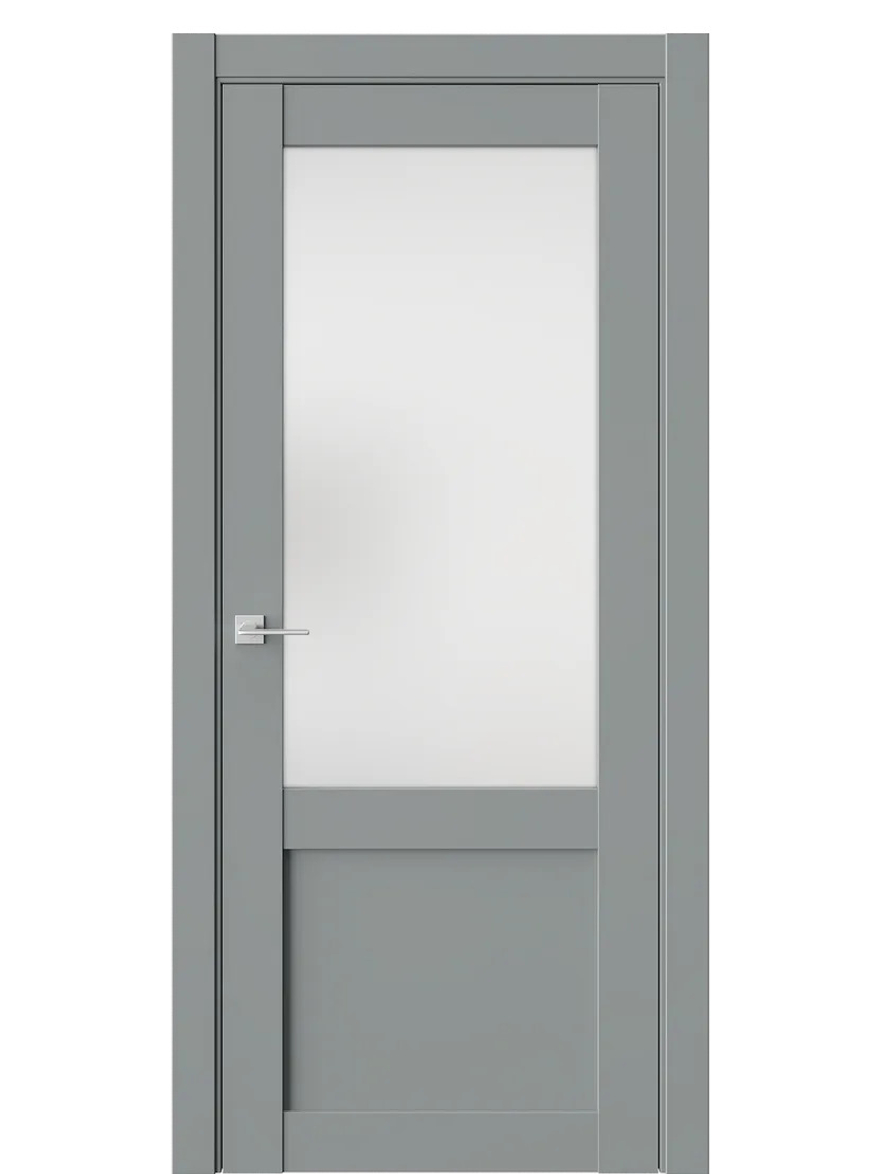 Двери WestStyle  NR4  Морская Галька /Белое Сатинат ДО