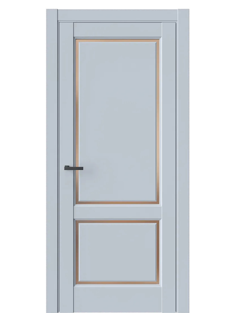 Двери WestStyle  LVT 3 Белая Ночь/ Бронза Сатинат ДО