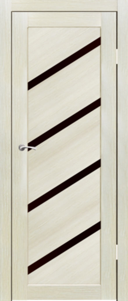 Межкомнатные двери SYNERGY "Мелодия" ДО Акация светлая (Лакобель черное)