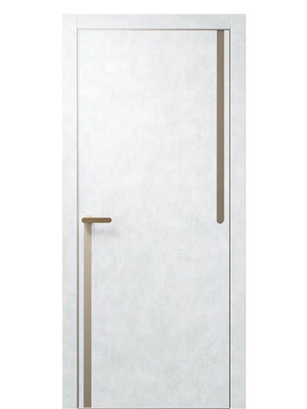 Двери WestStyle  "IN М2.3" Бетон Лайт /молдинг /алюм.кромка  ДГ