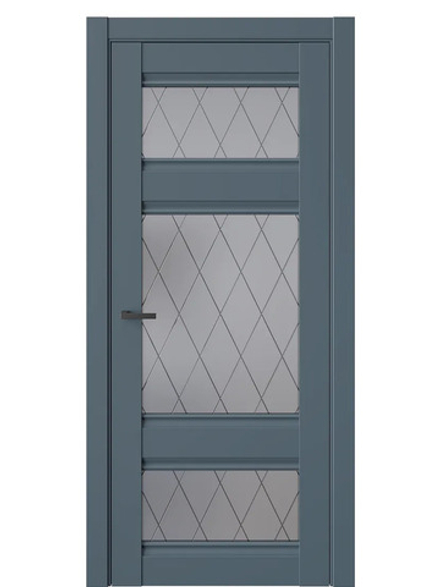 Двери WestStyle  "ChЕ 10" Океанская Волна/ графит сатинат ДО