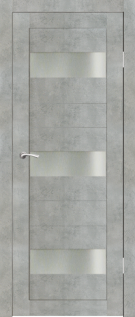 Межкомнатные двери SYNERGY "Соната" Бетон (Сатинат матовое)