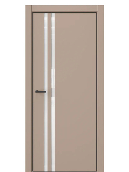 Двери WestStyle  "IN 37" Гляссе /Аляска Lacobel /алюм.кромка  ДО