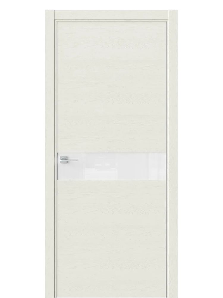 Двери WestStyle  "IN 1" Дуб Монтана /Аляска Lacobel /алюм.кромка ДО