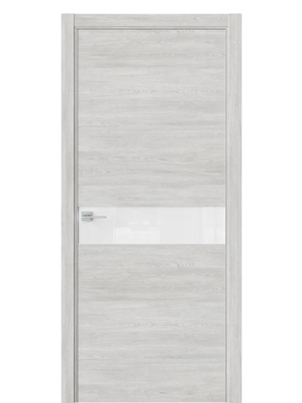 Двери WestStyle  "IN 1" Дуб Оксфорд /Аляска Lacobel /алюм.кромка  ДО