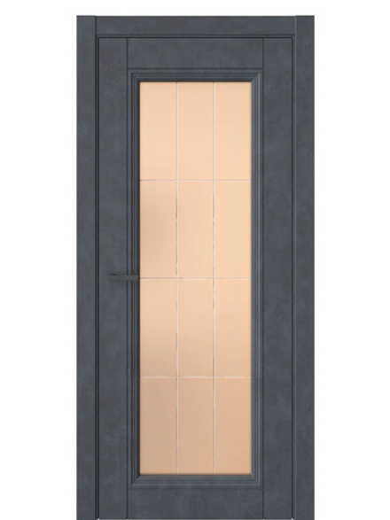 Двери WestStyle  Demiss 2  Бетон Маренго / бронза сатинат ДО