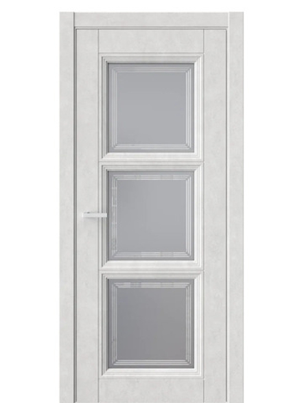 Двери WestStyle  Demiss 6  Бетон Лайт / графит сатинат ДО