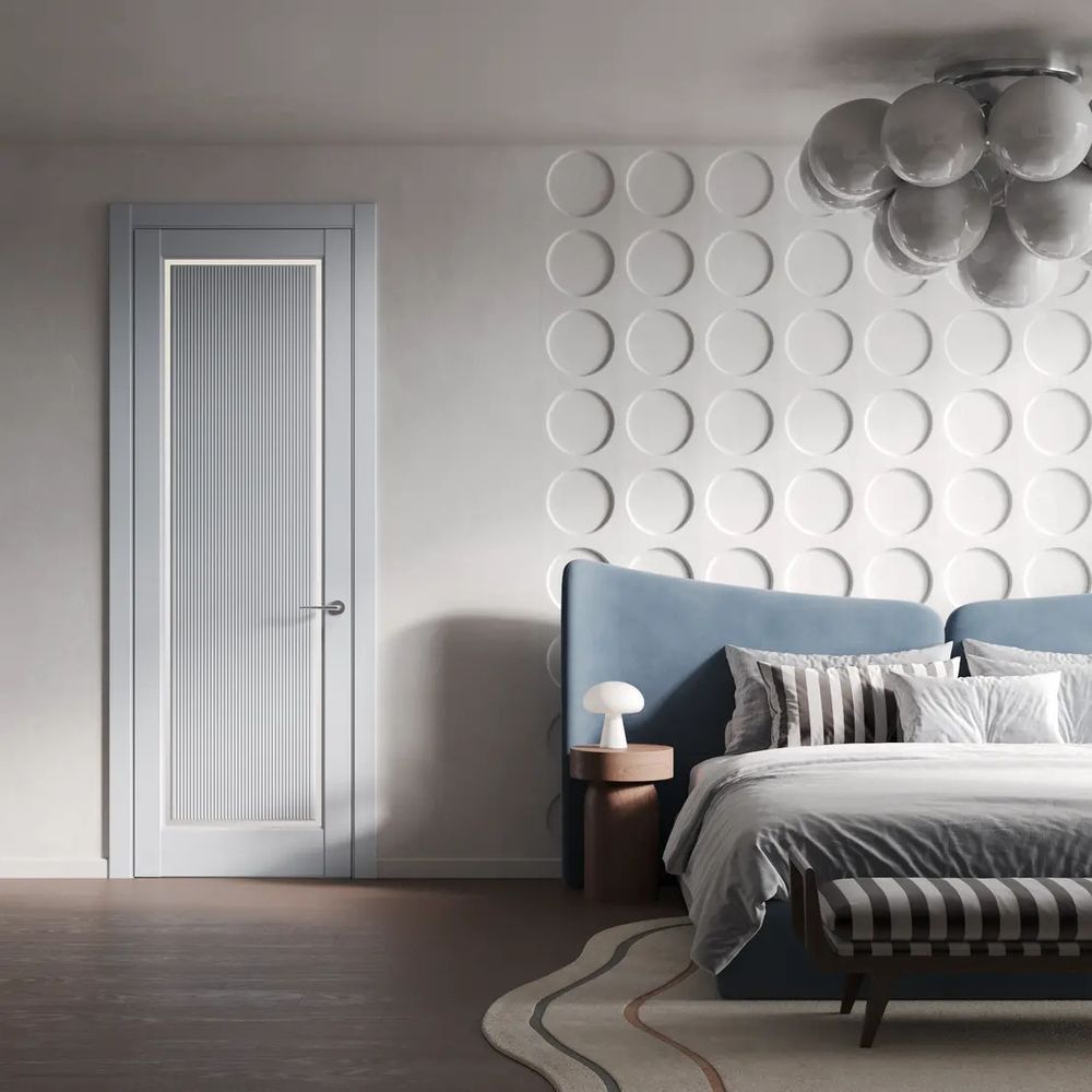 Двери WestStyle  LVT 1 Платиновый Дым/ Бронза Сатинат ДО