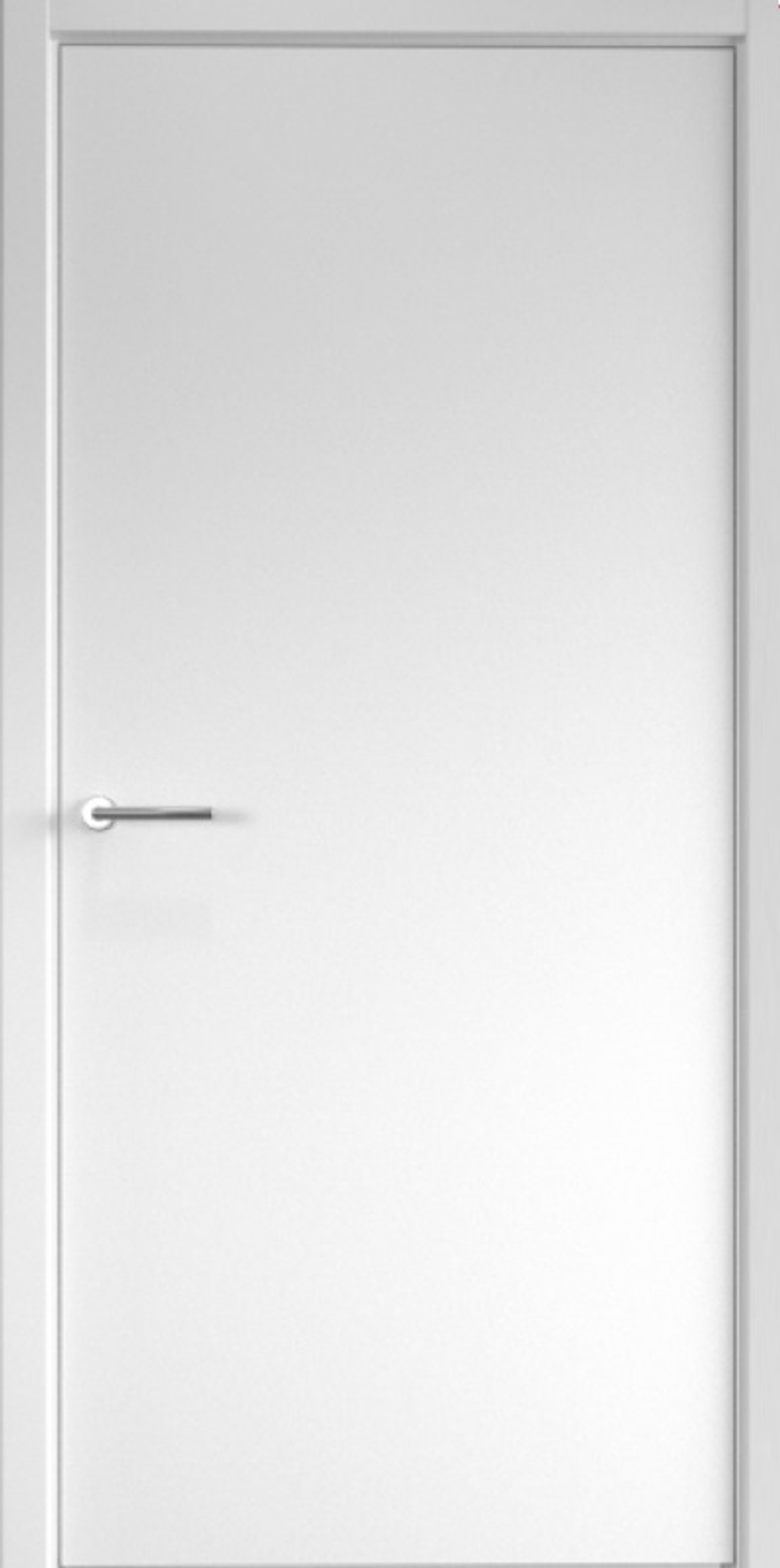 Межкомнатные двери ALBERO "Геометрия 1" (С защелкой магнитной) Эмаль Белый (ДГ)