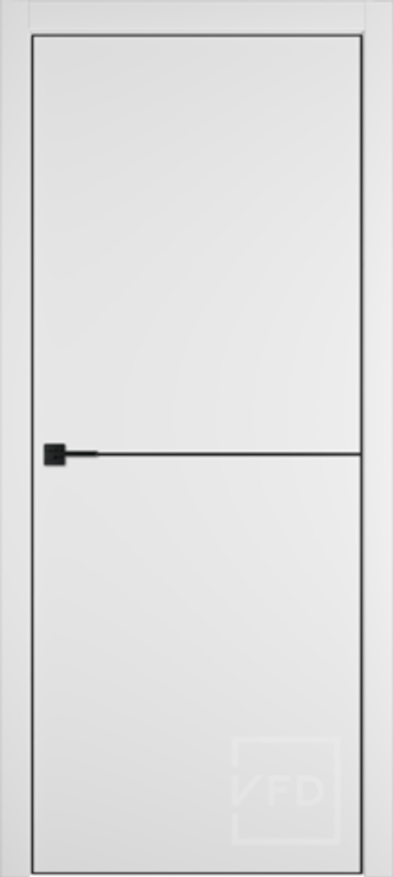 Межкомнатные двери ВФД "URBAN 1" 4х4 Emalex ICE/Black Mould