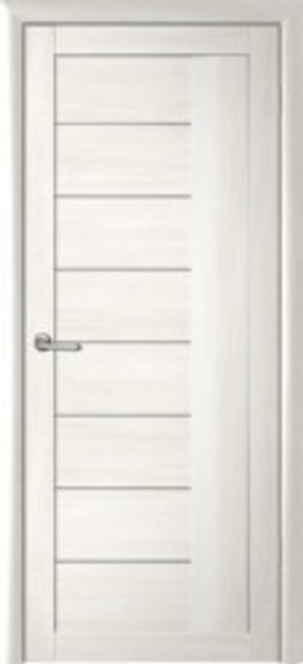 Межкомнатные двери ALBERO "Марсель" Белый Кипарис (ДО) молдинг серебро