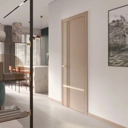 Двери WestStyle  "IN Miavi M" Дуб Валенс Горизонт /молдинг /алюм.кромка  ДГ