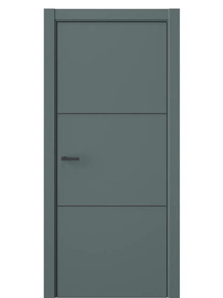 Двери WestStyle  "IN 26" Нефритовый Сад /алюм.кромка  ДГ