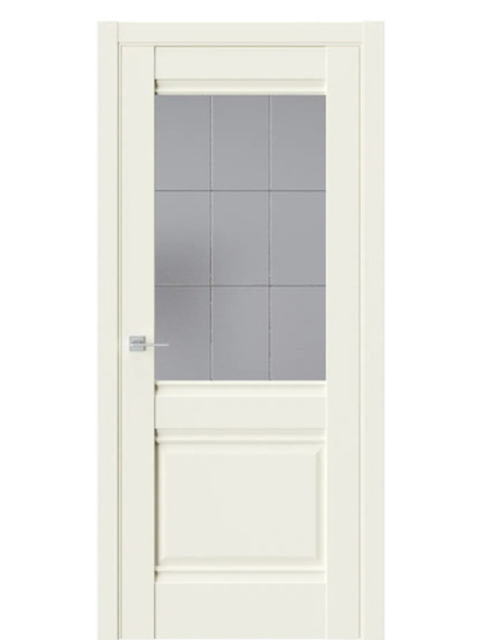 Двери WestStyle  "Ch 6"  Emlayer бежевый/ графит сатинат ДО