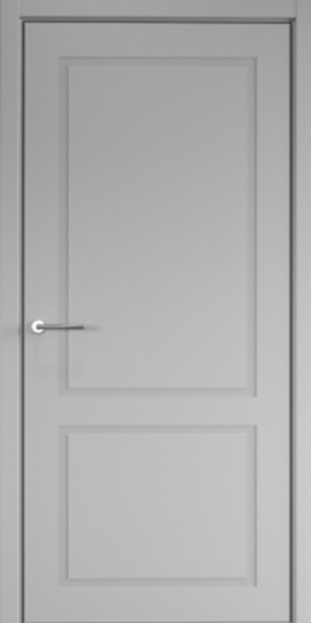Межкомнатные двери ALBERO "Нео-Классика-2" Эмаль Серый/защелка магнитная (ДГ)
