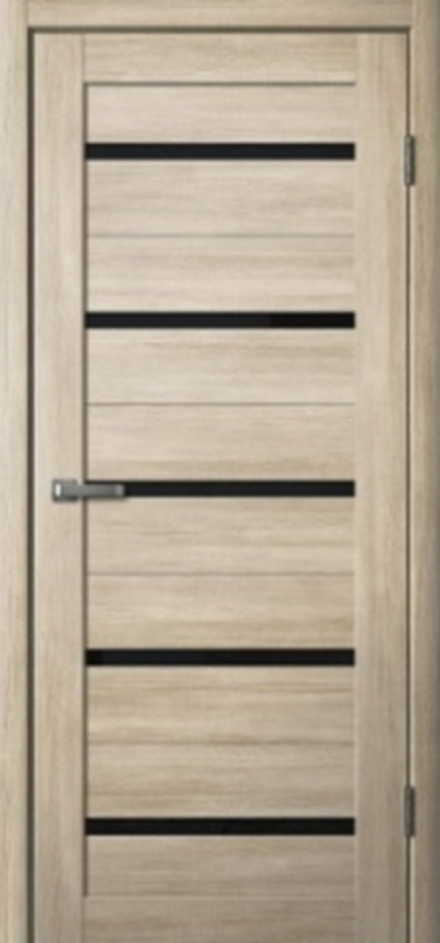 Межкомнатные двери царговые "ЦДО 04" Палермо/Черная лакобельДО