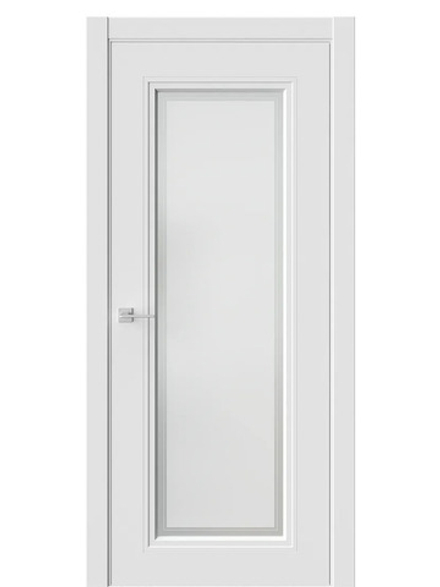 Двери WestStyle Eliss 2 Меринос Белый /белое сатинат  ДО