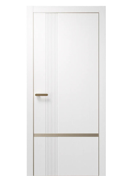 Двери WestStyle  "IN Miavi M" Белое Дерево /молдинг /алюм.кромка  ДГ