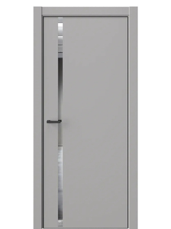 Двери WestStyle  "IN 36" Макиато /Зеркало /алюм.кромка  ДО