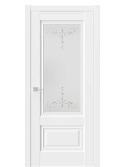 Двери WestStyle  "Ch 8"  Emlayer белый/ белое сатинат ДО