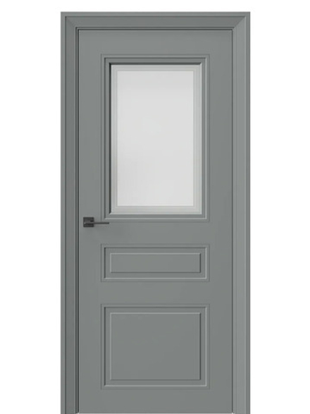 Двери WestStyle Eliss 8 Морская галька /белое сатинат  ДО