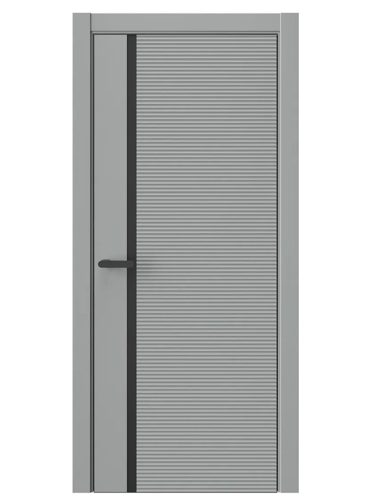 Двери WestStyle  "IN Flain 2" Серая Гавань /молдинг /алюм.кромка  ДГ