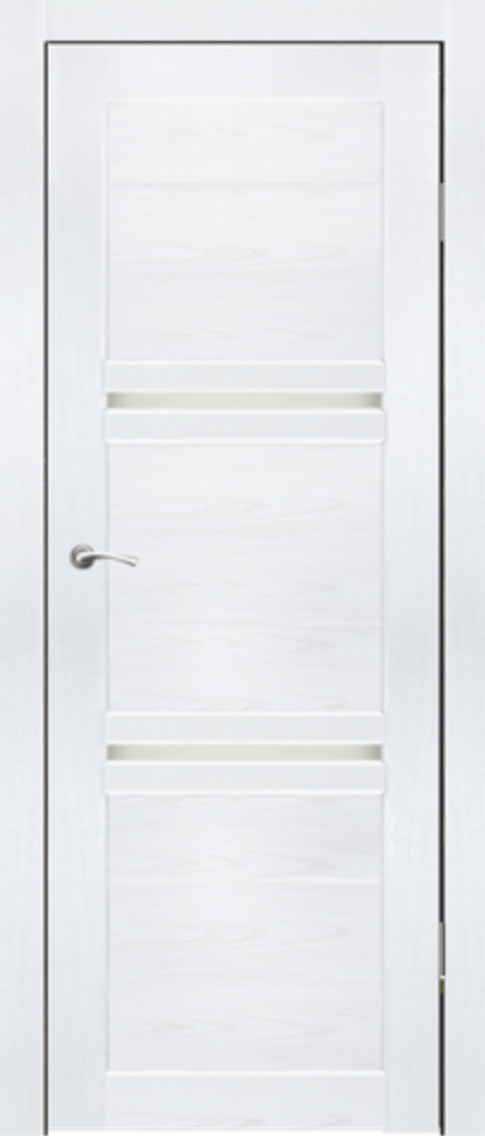 Межкомнатные двери SYNERGY  "Александро" Ясень снежный (Сатинат матовое)