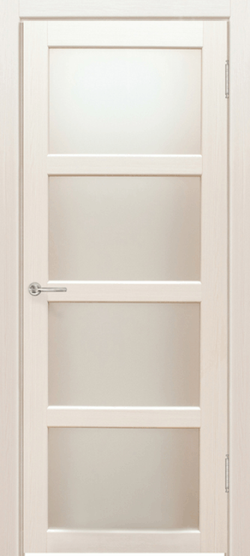 Межкомнатные двери SYNERGY "Трио" Дуб молочный (Сатинат матовое)