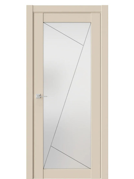 Двери WestStyle  NR2  Лазурный Песок /Белое Сатинат ДО