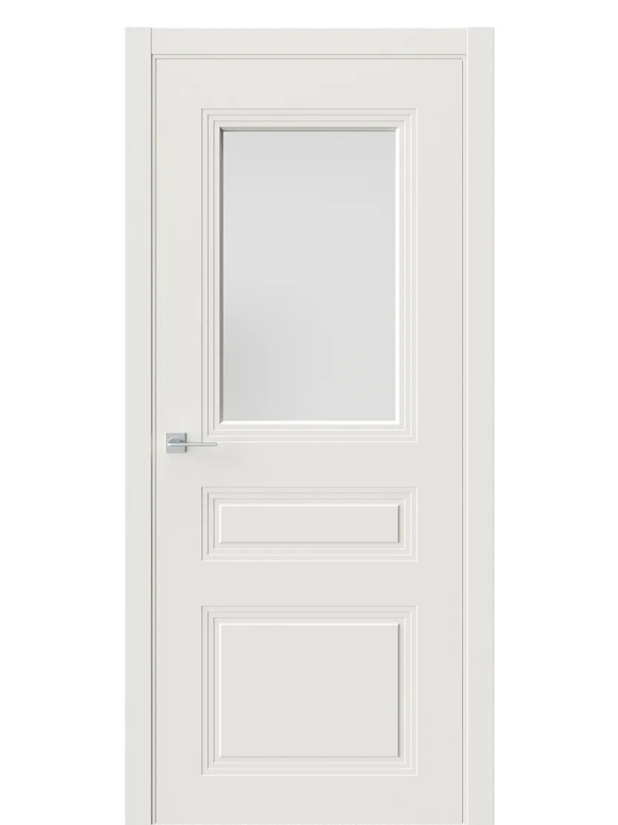 Двери WestStyle  Monte 8 RAL 9010 Бежевый /Белое Сатинат ДО