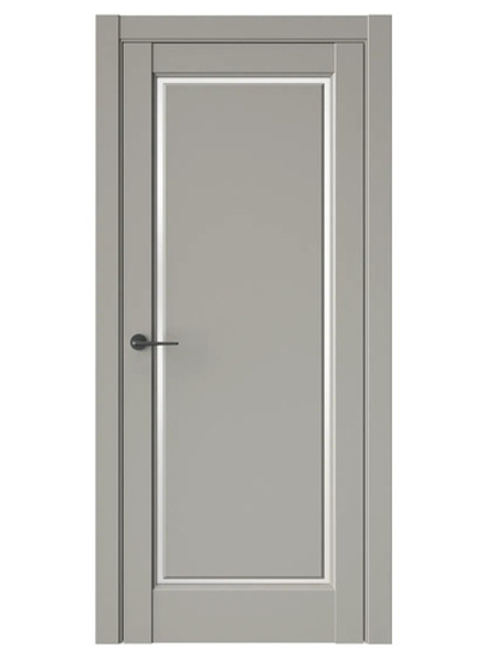 Двери WestStyle  LVT 1 Пустынное Золото/ Белое Сатинат ДО