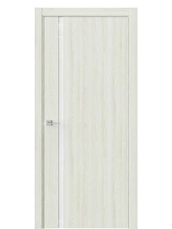 Двери WestStyle  "IN 36" Клен Крем /Аляска Lacobel /алюм.кромка  ДО