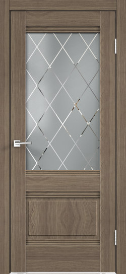 Межкомнатные двери VELLDORIS "ALTO 2V" Ильм Европейский/Ромб Бронза (ДО)