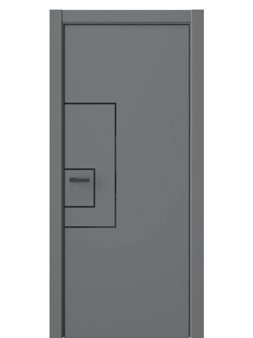 Двери WestStyle  "IN 41" Альпийская Ночь /алюм.кромка  ДГ