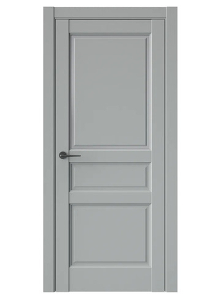 Двери WestStyle  LVT 5Е Серая Гавань/ Графит Сатинат ДО