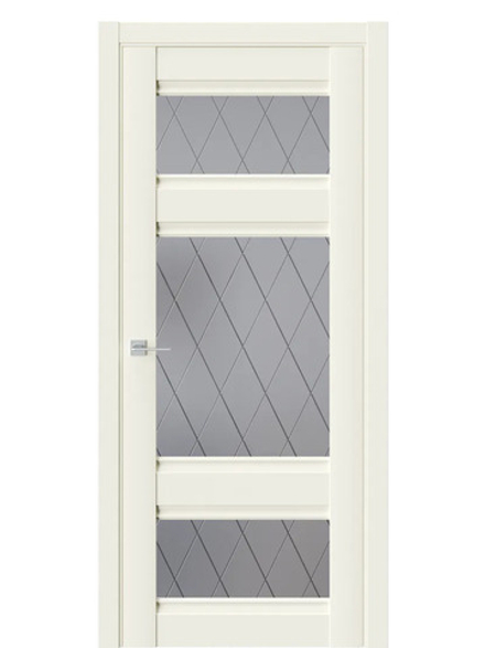 Двери WestStyle  "ChЕ 10" Emlayer Бежевый/ графит сатинат  ДО