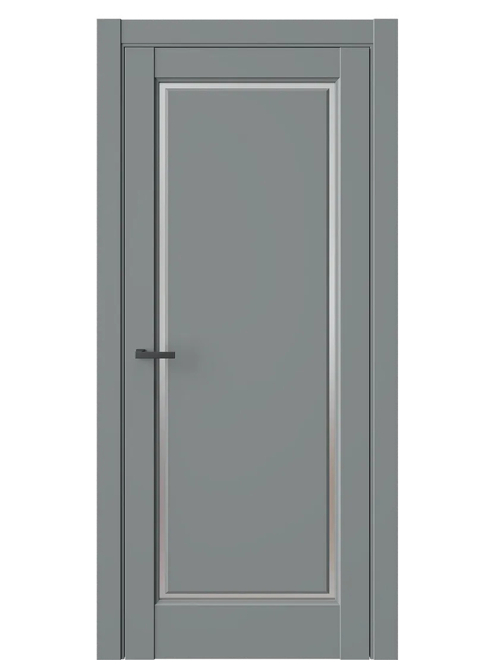 Двери WestStyle  LVT 1 Морская Галька/ Белое Сатинат ДО