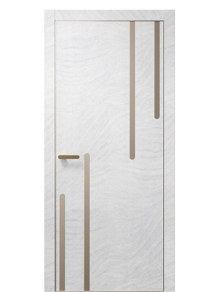 Двери WestStyle  &quot;IN М3&quot; Стоунлайн Лайт /молдинг /алюм.кромка  ДГ