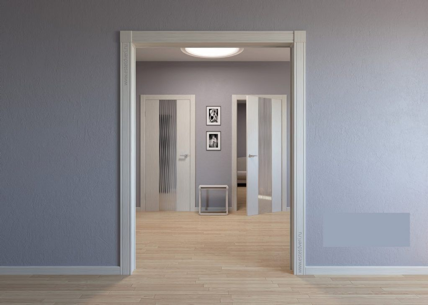 Чем заполнить пустоты в стене между двумя межкомнатными дверьми? 3